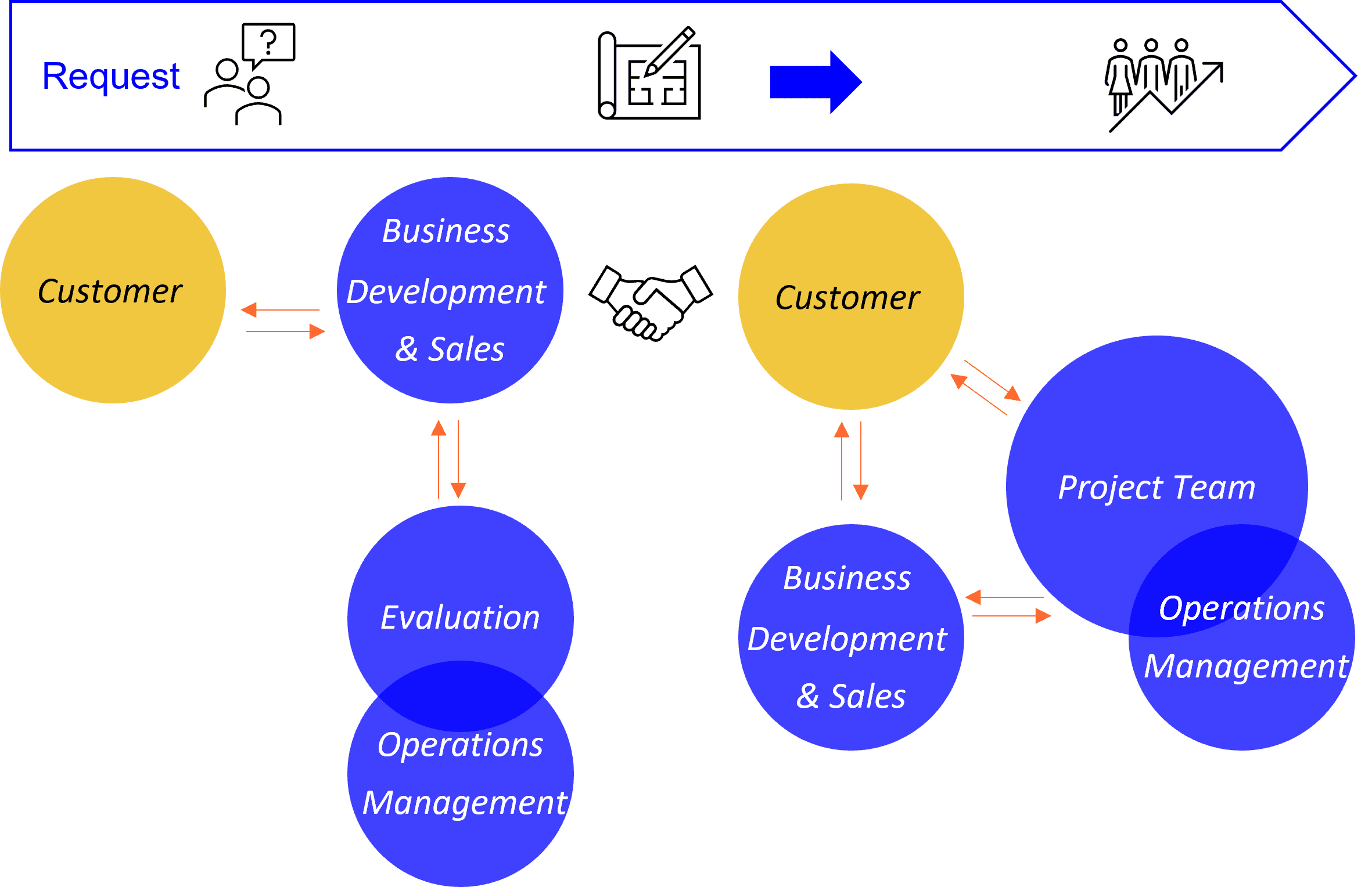 Illustrative flow of CDMO projects