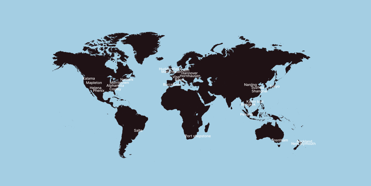 Arxada World Map