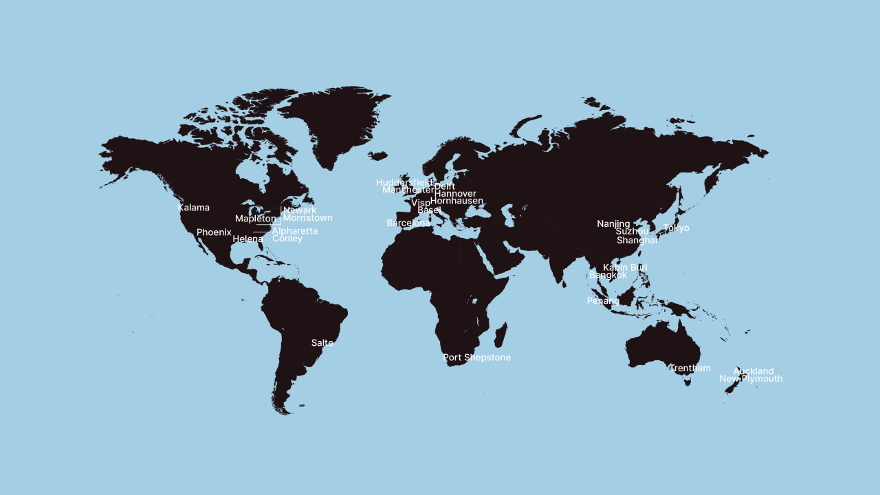 Arxada World Map