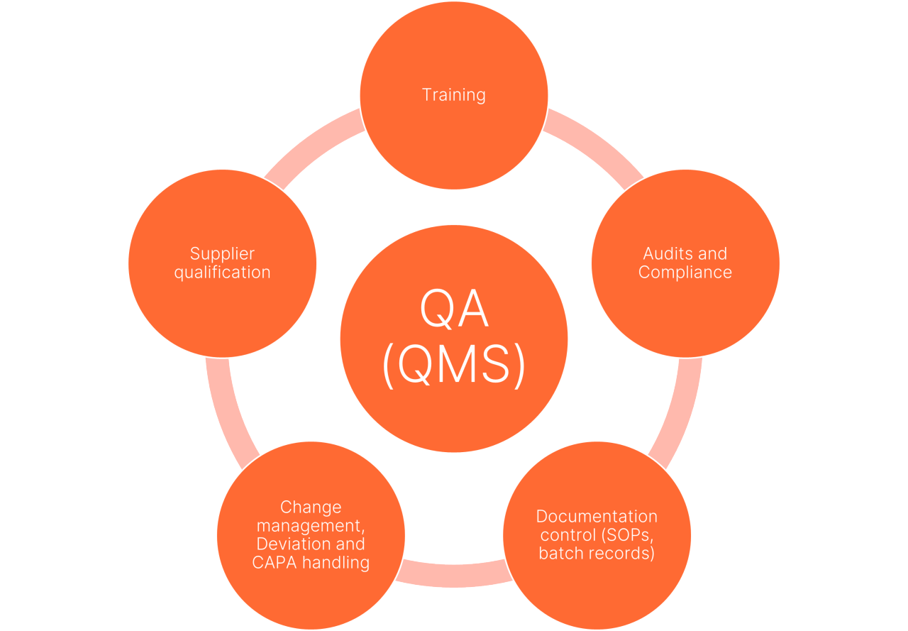 Figure 1: Illustration of key QA processes